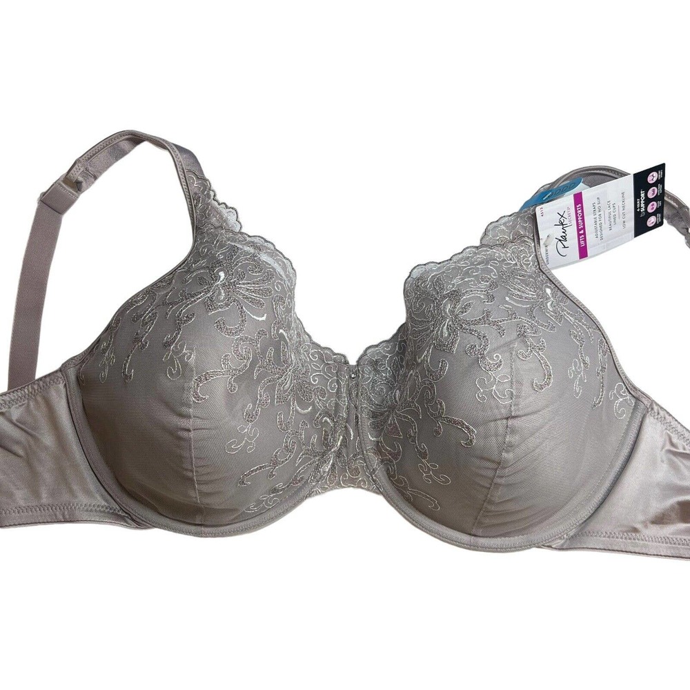 Playtex‎ Secrets Side Smoothing Embroidered Underwire Bra 4513 42DDD New